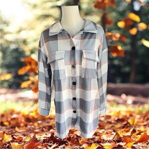 Plaid Button-Up Shirt